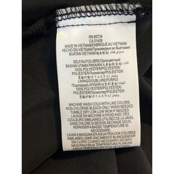 BCBGeneration Floral Swing Dress Medium Black Long Sleeve Boho - Picture 8 of 13